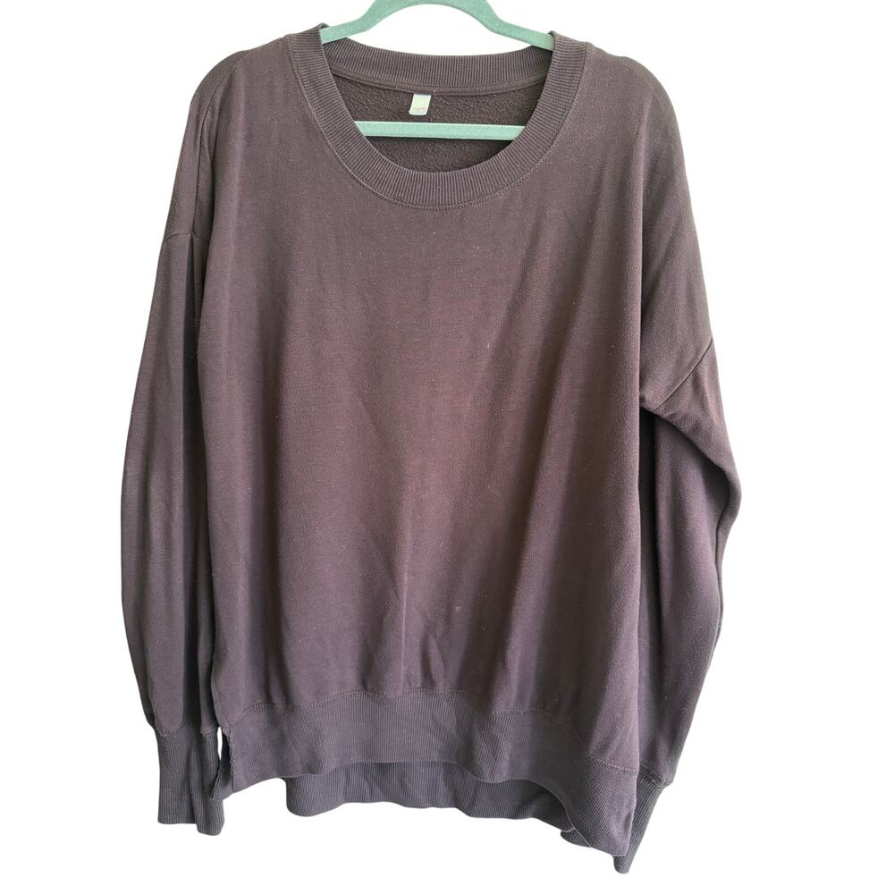 Absolutely Fit Mauve Oversized Crewneck Sweatshirt - XL